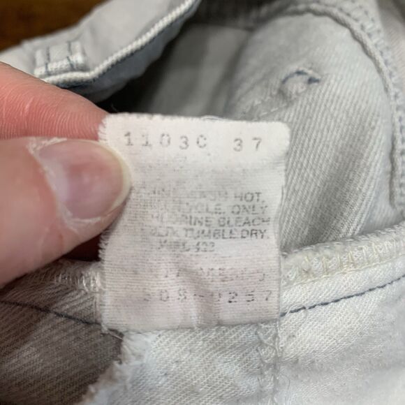 Vintage Levi’s Size 36 X 32 Straight Leg Distressed Jeans Black Tag Tab Men’s - Picture 4 of 11